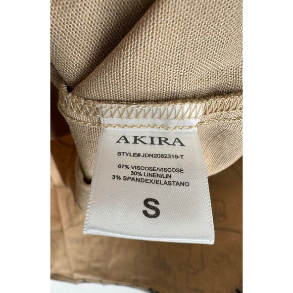 Akira Society Button Up Shirt And Drawstring Pants Women Small Artsy Linen Blend - Picture 10 of 16